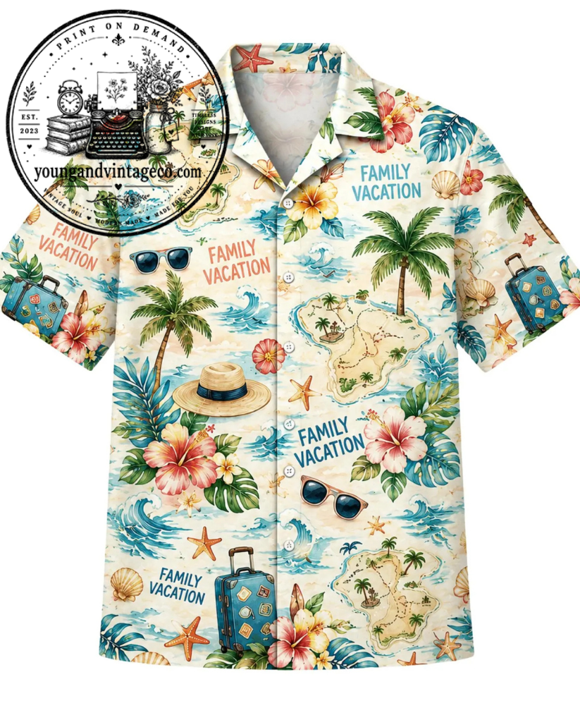 Vibrant Family Vacation Hawaiian Shirt