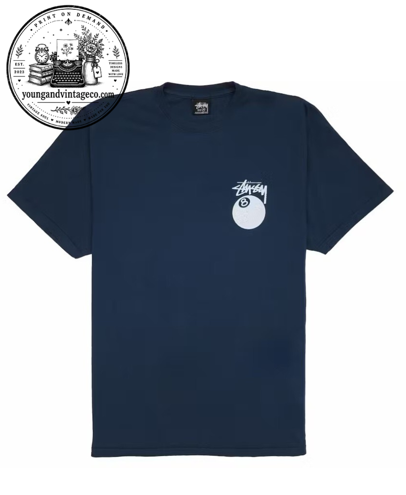 Blue Stussy 8 Ball Shirt