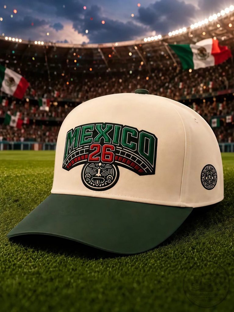 Mexico 2026 Football World Cup Aztec Calendar Design Cap Hat 1 Mexico 2026 Football World Cup Aztec Calendar Design Cap Hat
