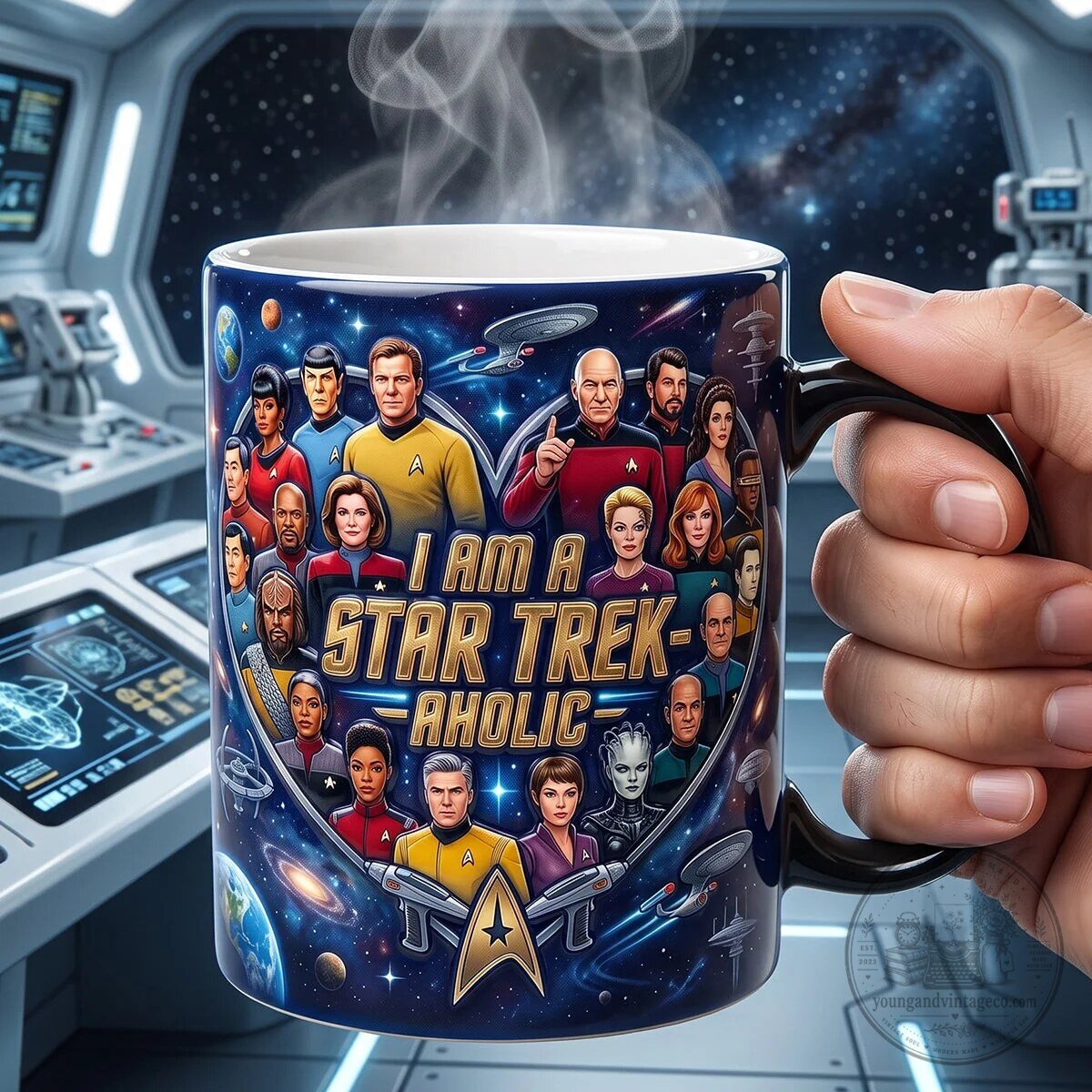 Star Trek Magic Mug - I Am A Star Trek-Aholic Coffee Cup 4 Star Trek Magic Mug - I Am A Star Trek-Aholic Coffee Cup