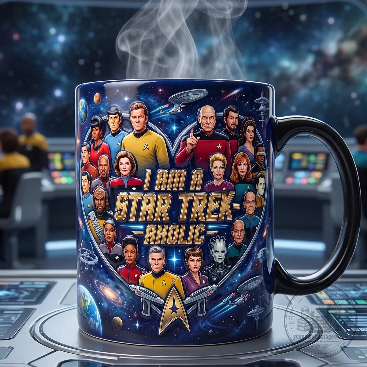 Star Trek Magic Mug - I Am A Star Trek-Aholic Coffee Cup 5 Star Trek Magic Mug - I Am A Star Trek-Aholic Coffee Cup