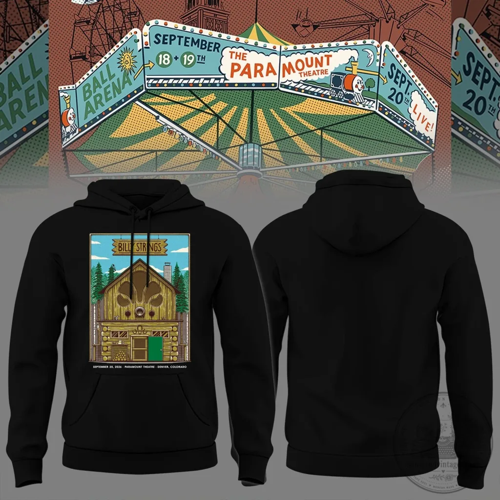 Billy Strings Paramount Theatre September 2026 Concert Tour Hoodie Billy Strings Paramount Theatre September 2026 Concert Tour Hoodie