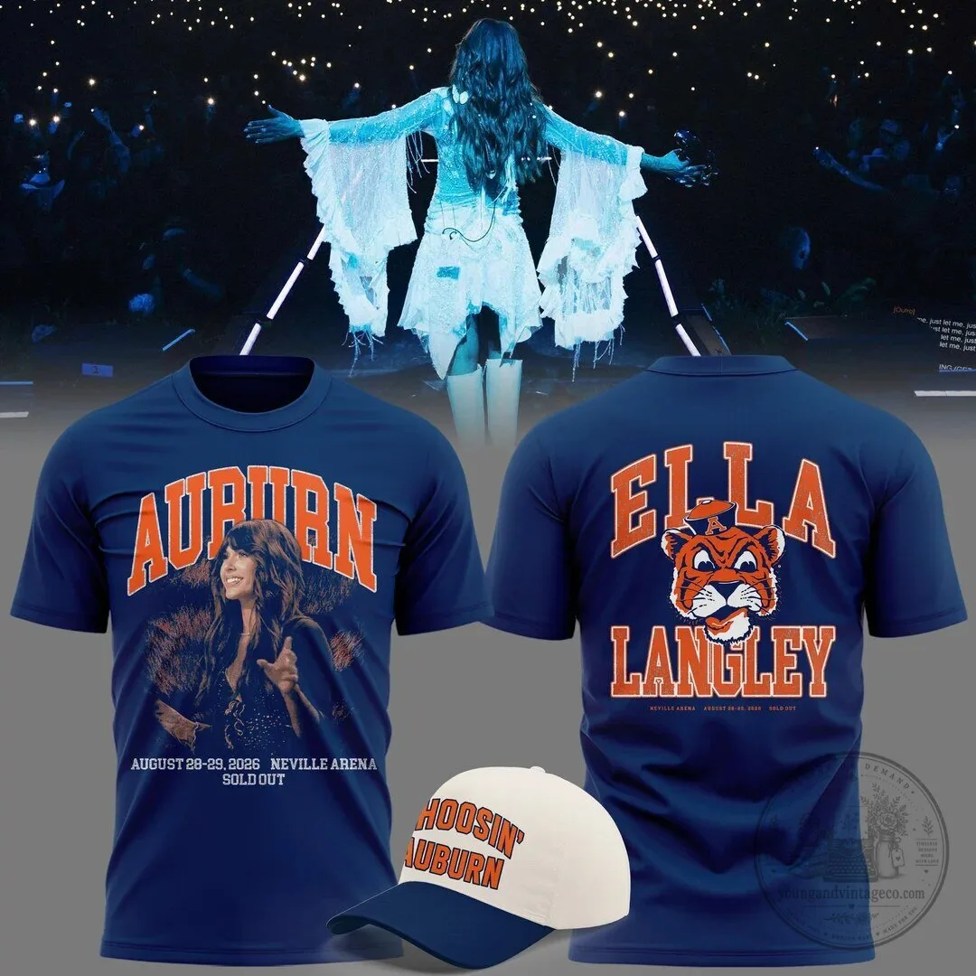 Ella Langley Dandelion Tour 2026 T-Shirt at Neville Arena for Auburn Tigers Fans