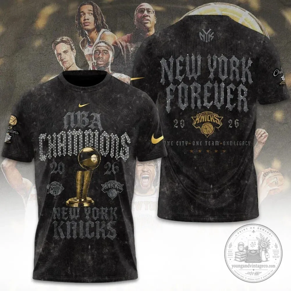 New York Knicks NBA Champions 2026 One City One Team Legacy T-Shirt