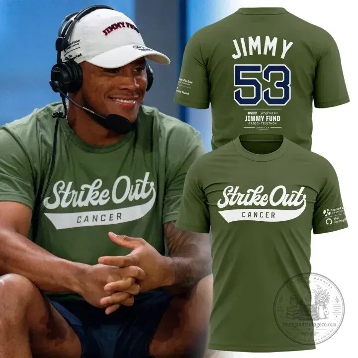 Jimmy Fund Strike Out Cancer Green Short Sleeve T-Shirt