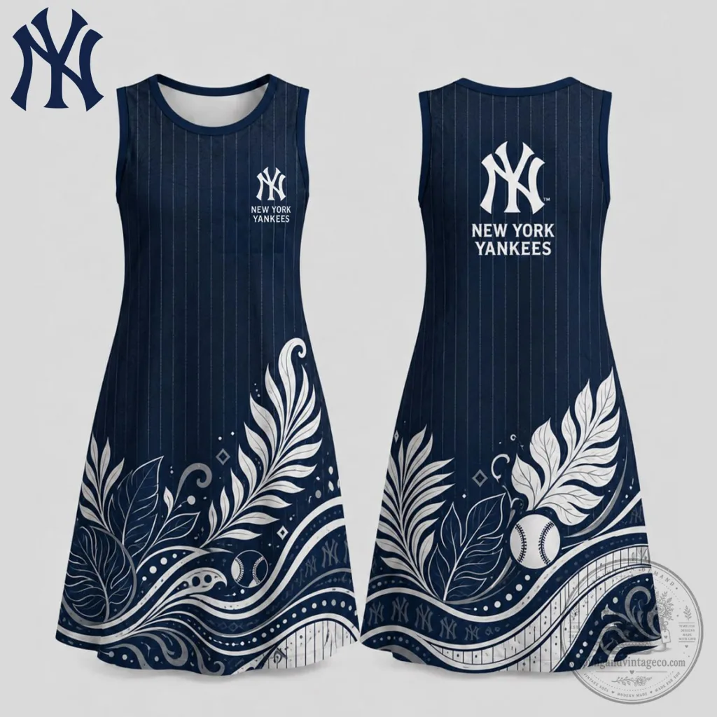 New York Yankees Floral Dress for Women New York Yankees Floral Dress for Women
