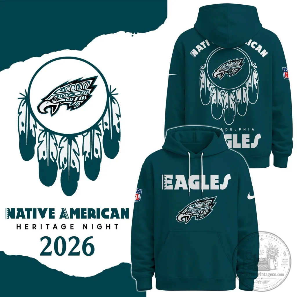 Philadelphia Eagles Native American Heritage Night 2026 Hoodie 46 Philadelphia Eagles Native American Heritage Night 2026 Hoodie