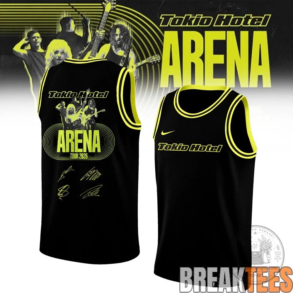 Tokio Hotel Arena Tour 2026 Band Members Red White Basketball Jersey 6 Tokio Hotel Arena Tour 2026 Band Members Red White Basketball Jersey