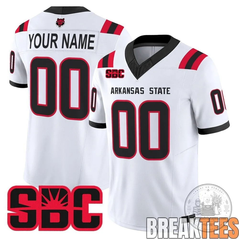 Arkansas State Red Wolves Custom Football Jersey