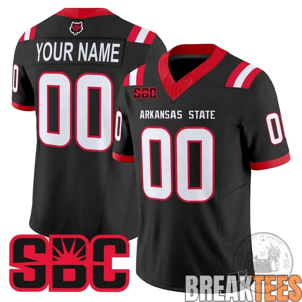 Arkansas State Red Wolves Custom Football Jersey 5 Arkansas State Red Wolves Custom Football Jersey