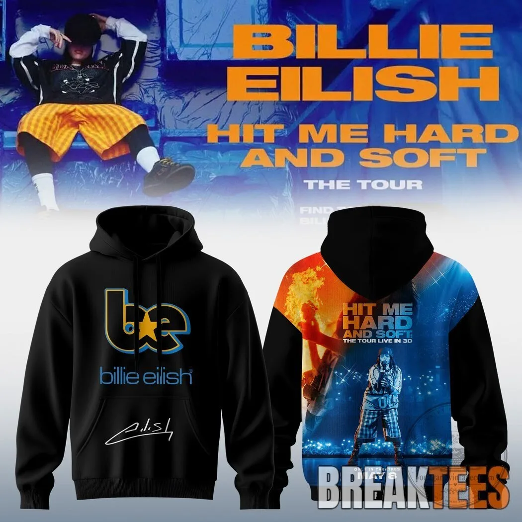 Billie Eilish Hit Me Hard and Soft The Tour Concert Black Hoodie 10 Billie Eilish Hit Me Hard and Soft The Tour Concert Black Hoodie
