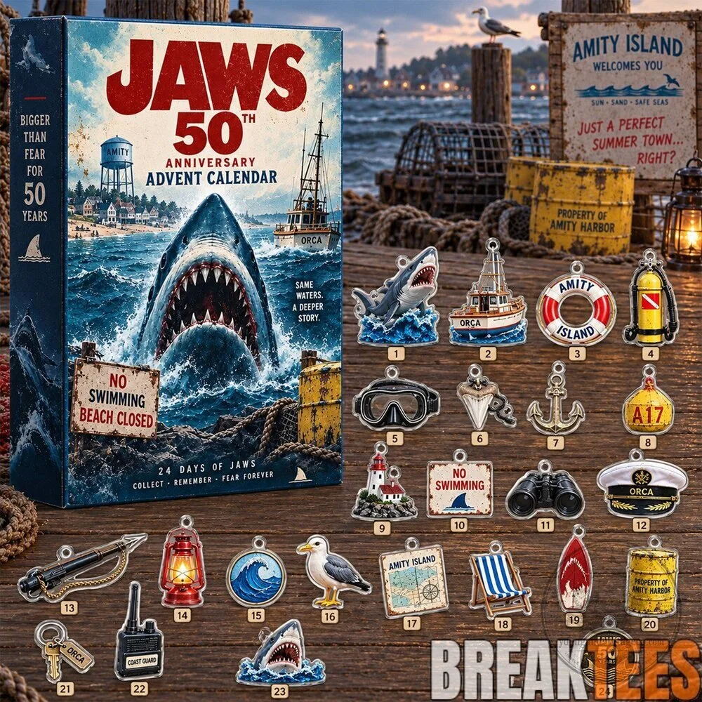 Jaws 50th Anniversary Advent Calendar with 24 Charms