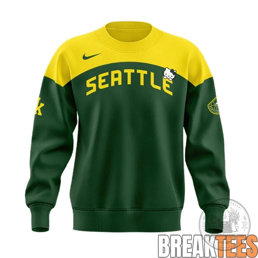 Seattle Storm Hello Kitty Night 2026 Basketball Game Green and Yellow Sweatshirt 4 Seattle Storm Hello Kitty Night 2026 Basketball Game Green and Yellow Sweatshirt