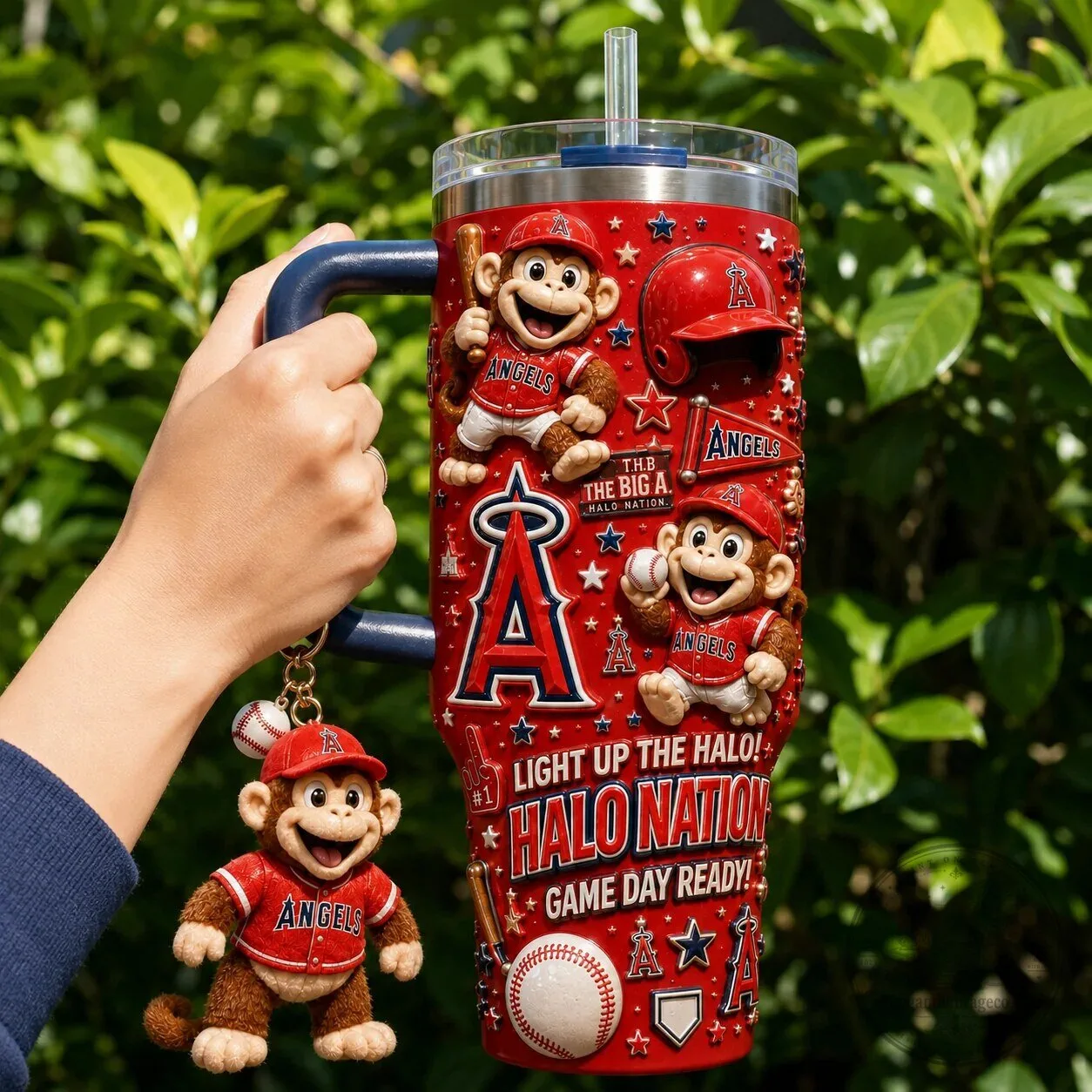Los Angeles Angels Baseball Team 40oz Stainless Steel Insulated Tumbler with Handle 4 Los Angeles Angels Baseball Team 40oz Stainless Steel Insulated Tumbler with Handle