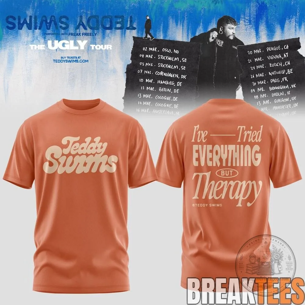 Teddy Swims The Ugly Tour I've Tried Everything But Therapy T-Shirt 5 Teddy Swims The Ugly Tour I