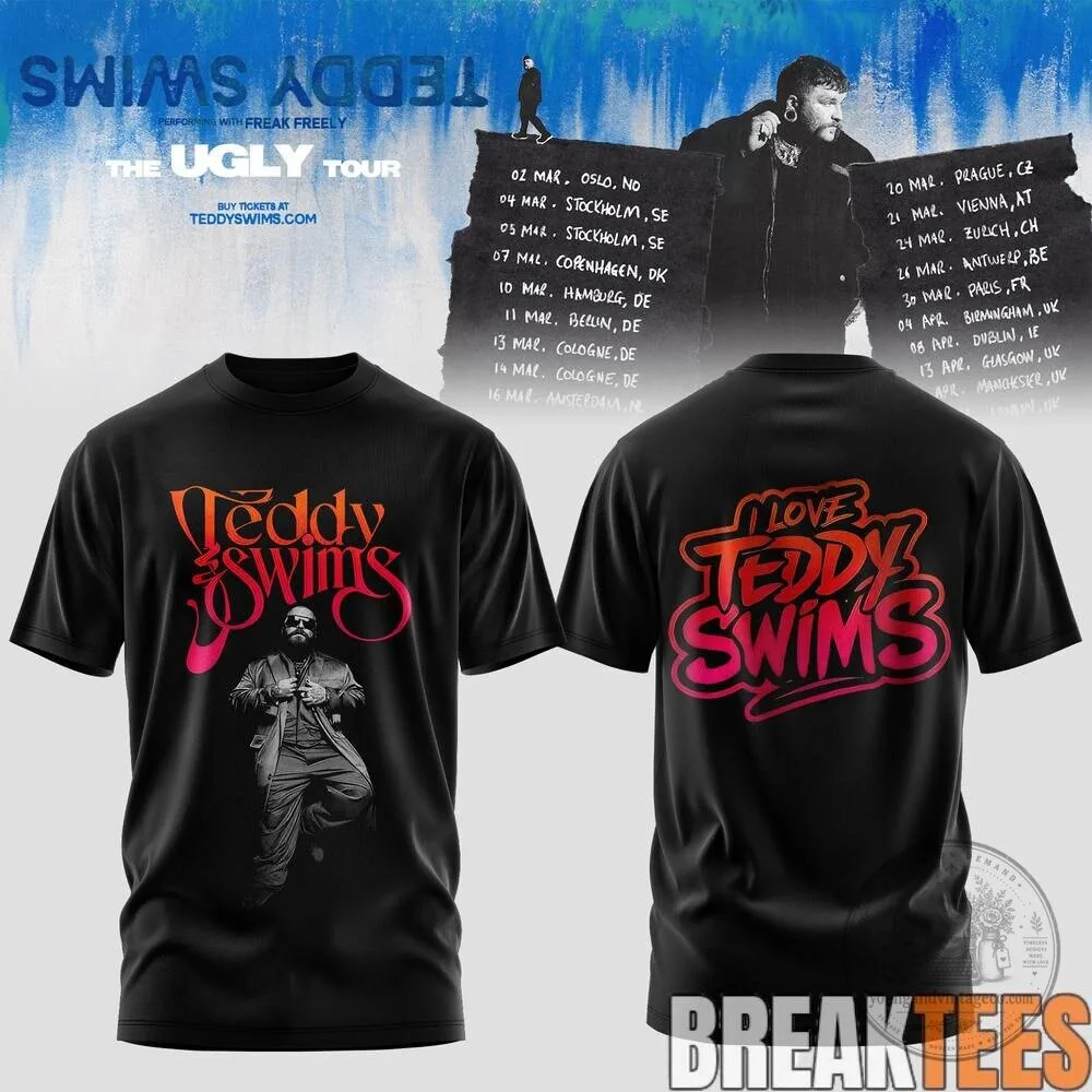 Teddy Swims The Ugly Tour I've Tried Everything But Therapy T-Shirt 7 Teddy Swims The Ugly Tour I