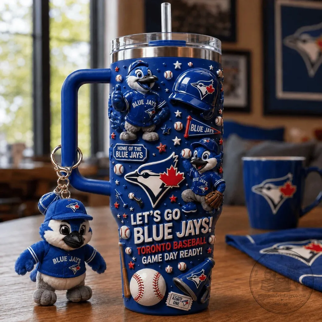 Toronto Blue Jays Baseball Game Day Ready Insulated Tumbler with Handle Toronto Blue Jays Baseball Game Day Ready Insulated Tumbler with Handle