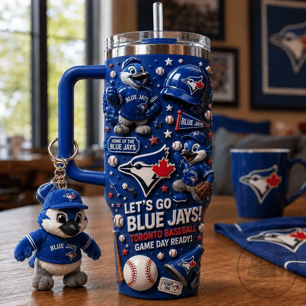 Toronto Blue Jays Baseball Game Day Ready Insulated Tumbler with Handle
