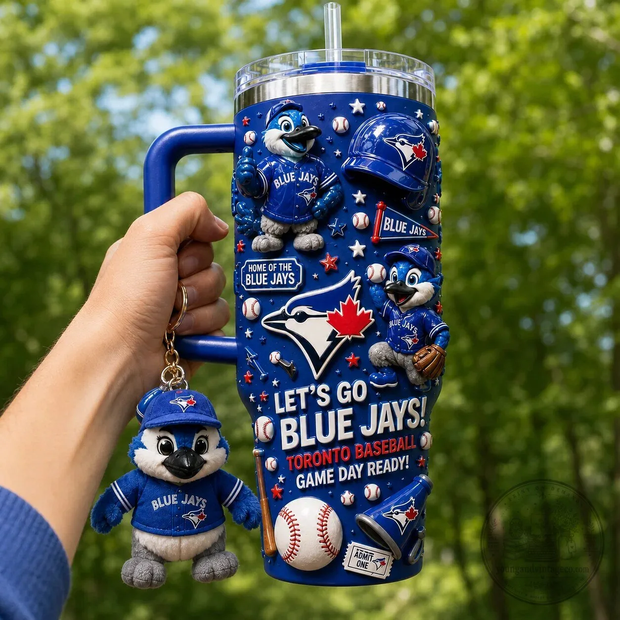Toronto Blue Jays Baseball Game Day Ready Insulated Tumbler with Handle 4 Toronto Blue Jays Baseball Game Day Ready Insulated Tumbler with Handle