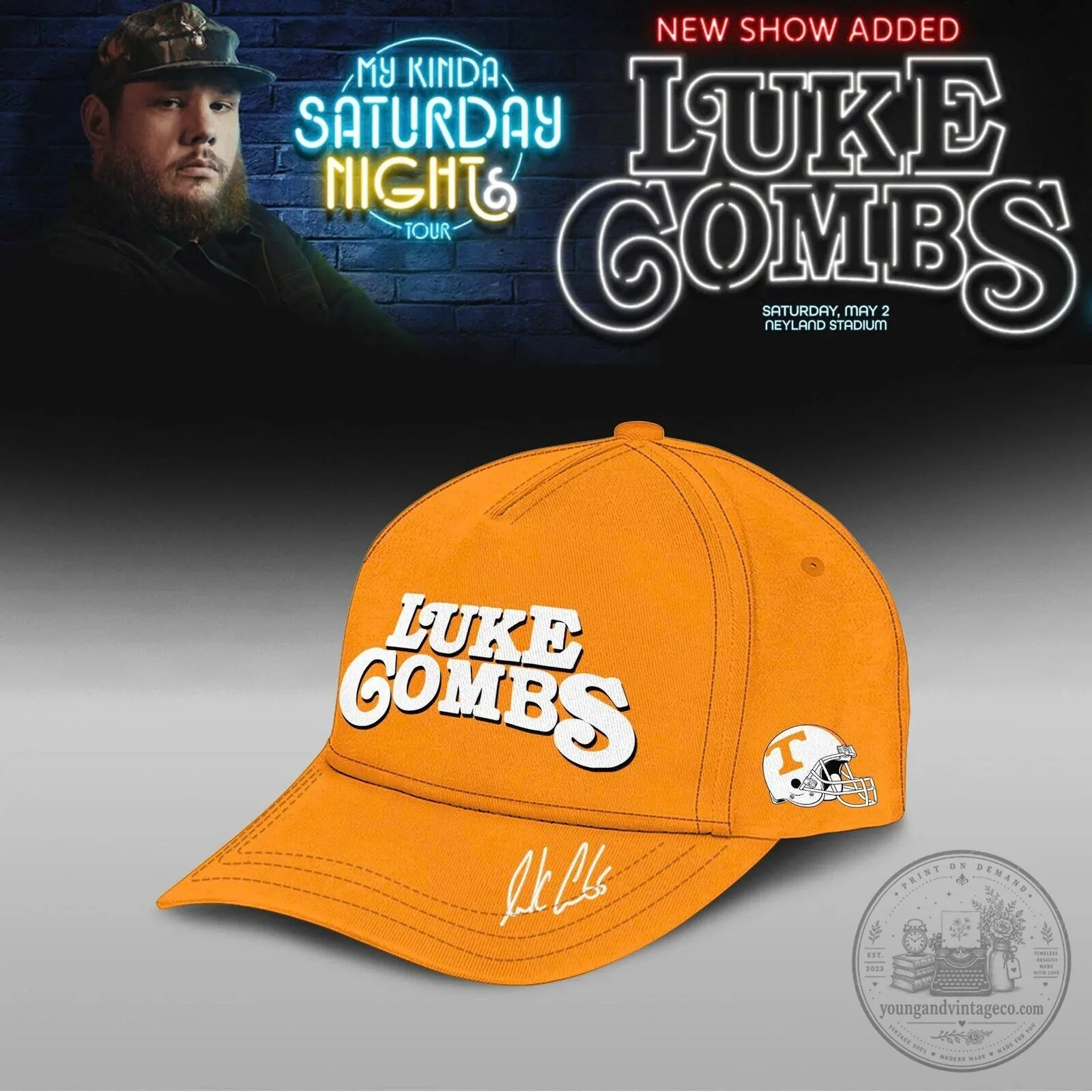 My Kinda Saturday Night Tour T-Shirt at Neyland Stadium by Luke Combs 4 My Kinda Saturday Night Tour T-Shirt at Neyland Stadium by Luke Combs