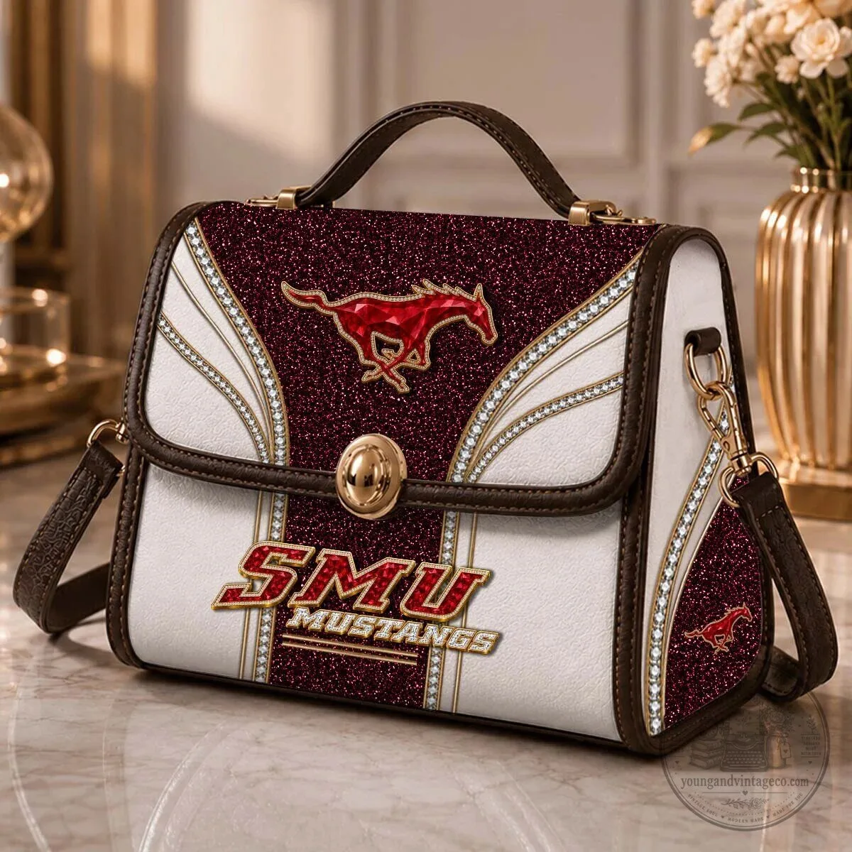 Southern Methodist University Mustangs Women's Handbag
