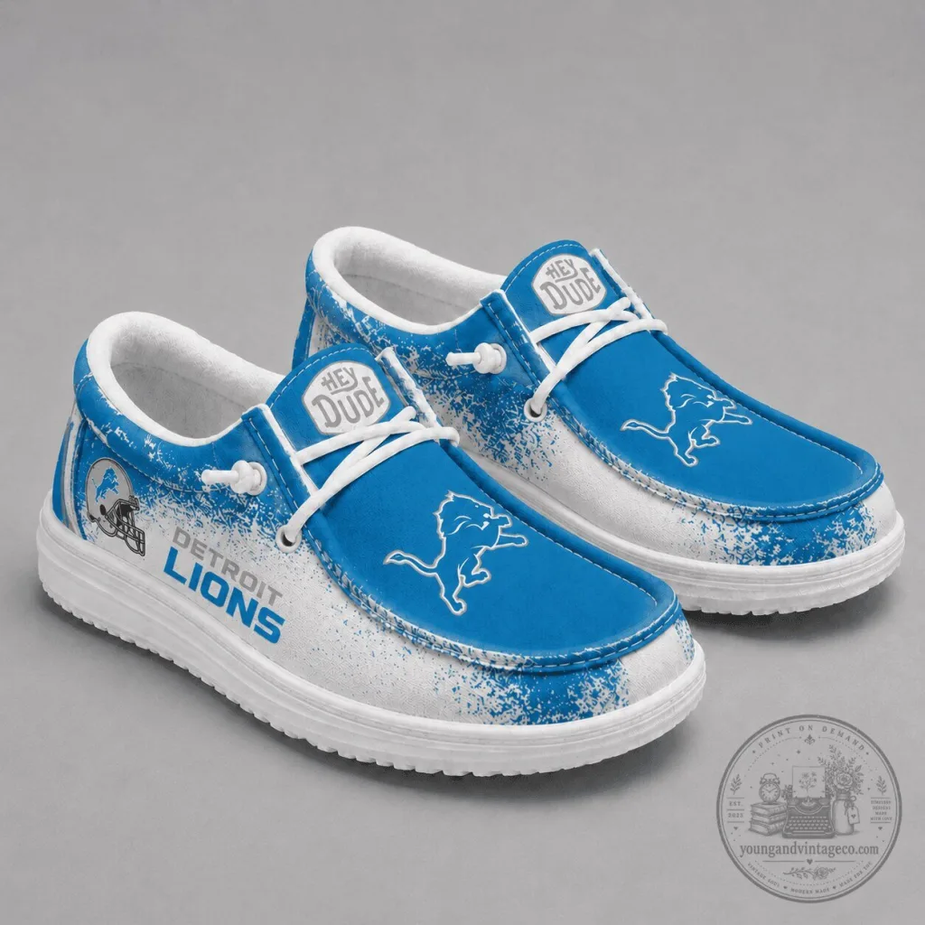 Detroit Lions Hey Dude Style Shoes Detroit Lions Hey Dude Style Shoes