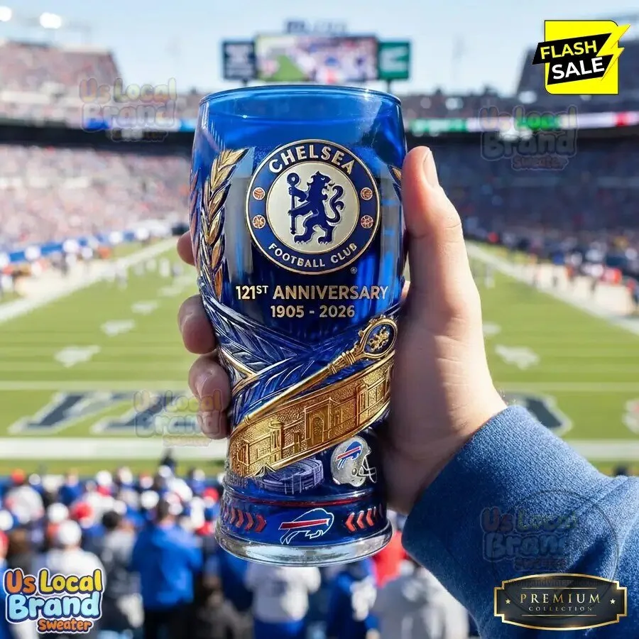 Chelsea Football Club 121st Anniversary Commemorative Pint Glass