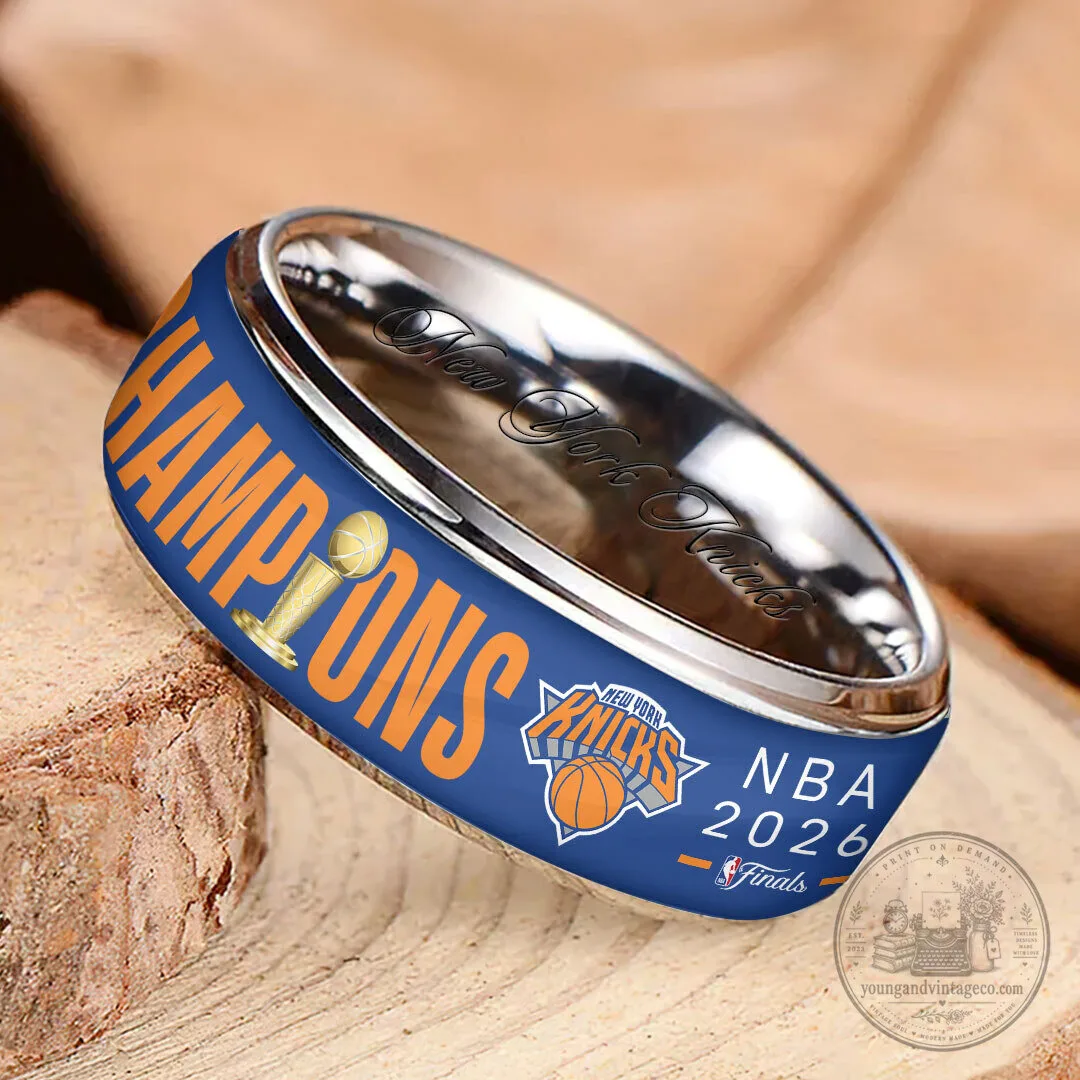 New York Knicks NBA 2026 Finals Champions Commemorative Ring 3 New York Knicks NBA 2026 Finals Champions Commemorative Ring