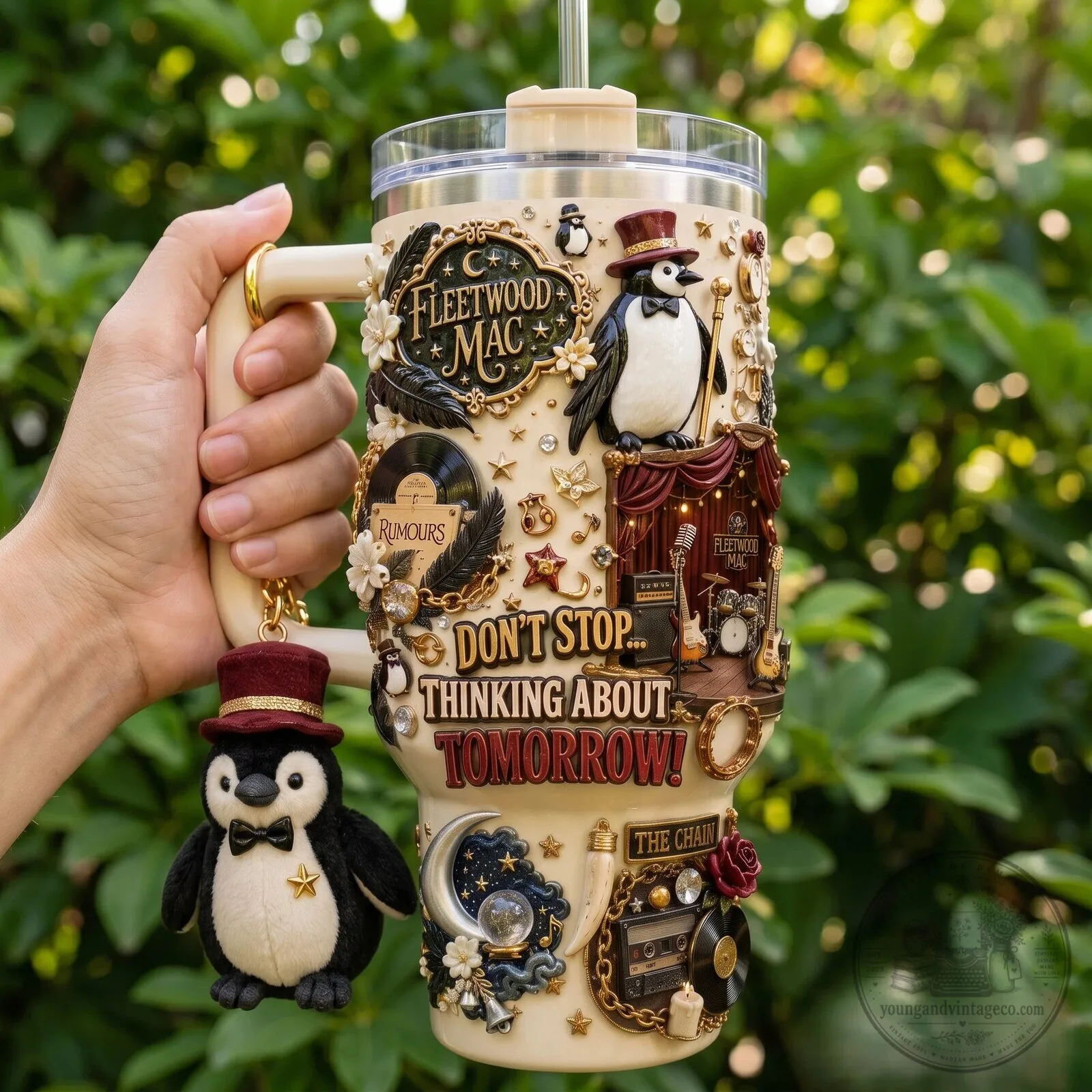 Fleetwood Mac Don't Stop Thinking About Tomorrow 40oz Tumbler with Handle 5 Fleetwood Mac Don