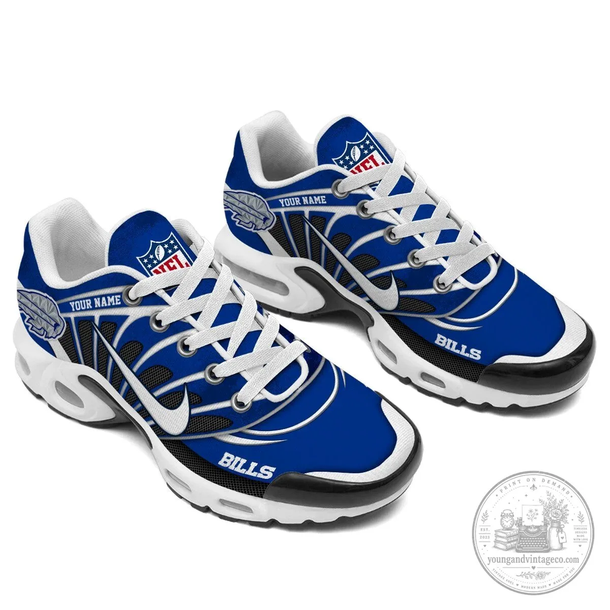 Buffalo Bills NFL Football Team Personalized Air Max Shoes 7 Buffalo Bills NFL Football Team Personalized Air Max Shoes