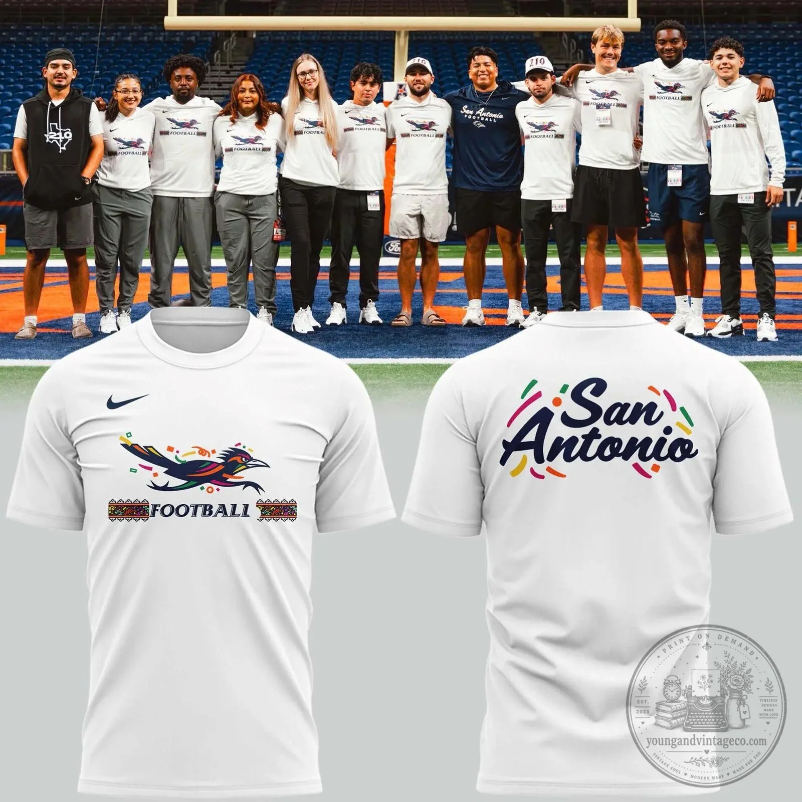 UTSA Roadrunners Hispanic Heritage Football White T-Shirt