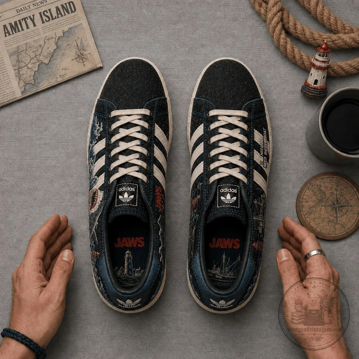 Jaws Movie You're Gonna Need a Bigger Boat Ocean Waves Casual Shoes 5 Jaws Movie You