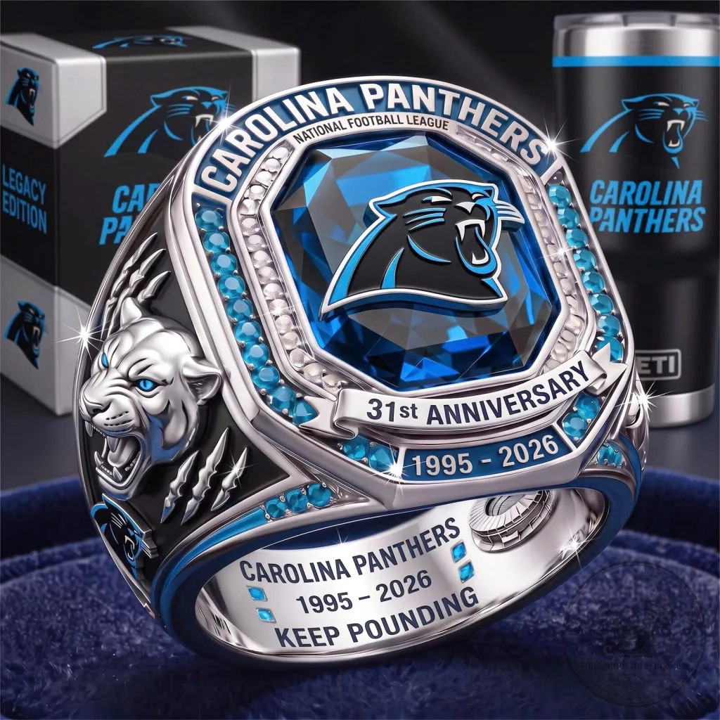 Carolina Panthers National Football League 31st Anniversary Championship Ring Carolina Panthers National Football League 31st Anniversary Championship Ring