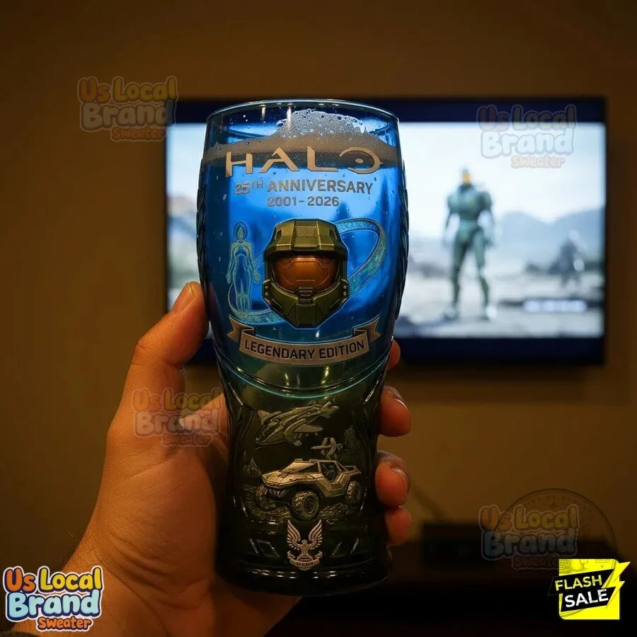Halo 25th Anniversary Legendary Edition Collectible Beer Pint Glass