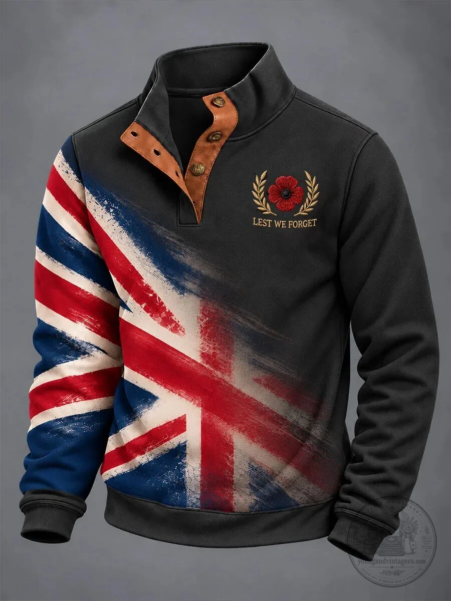 Remembrance Day Lest We Forget United Kingdom Flag Pullover Hoodie 1 Remembrance Day Lest We Forget United Kingdom Flag Pullover Hoodie