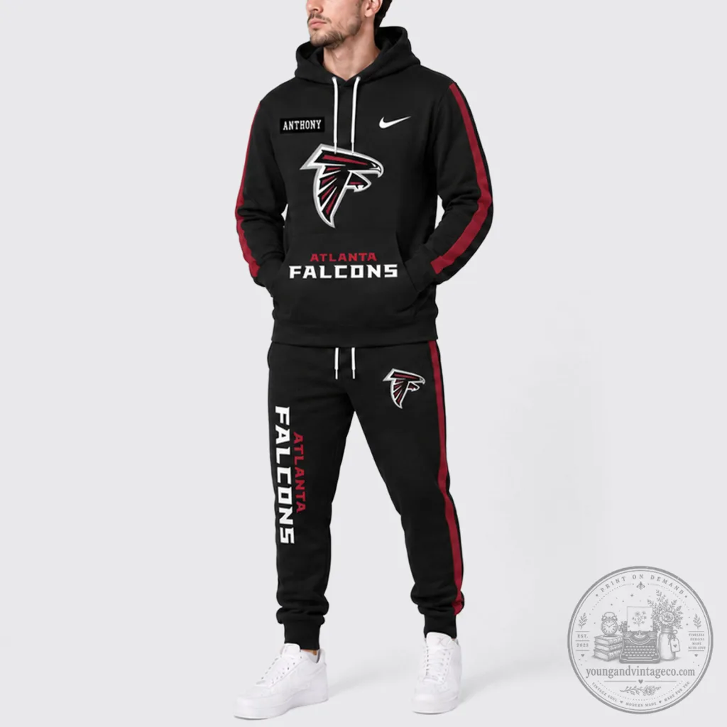 Atlanta Falcons Personalized Hoodie and Sweatpants Tracksuit Set 1 Atlanta Falcons Personalized Hoodie and Sweatpants Tracksuit Set