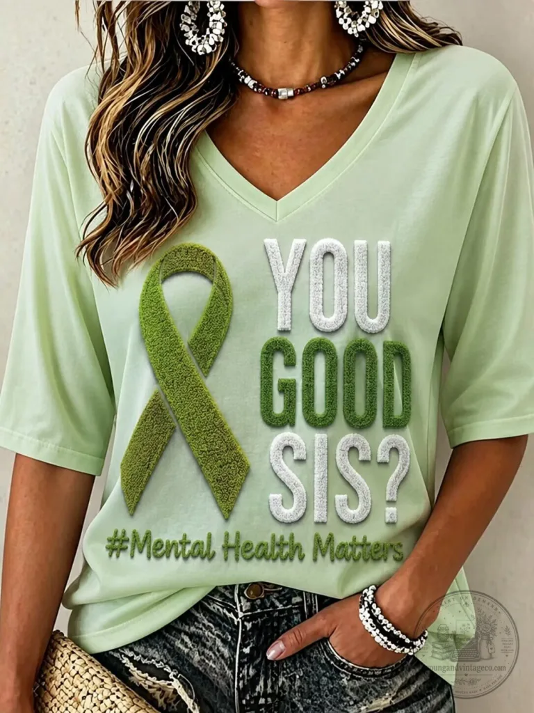 Mental Health Awareness Shirt for Women, You Good Sis Graphic T-Shirt 41 Mental Health Awareness Shirt for Women, You Good Sis Graphic T-Shirt
