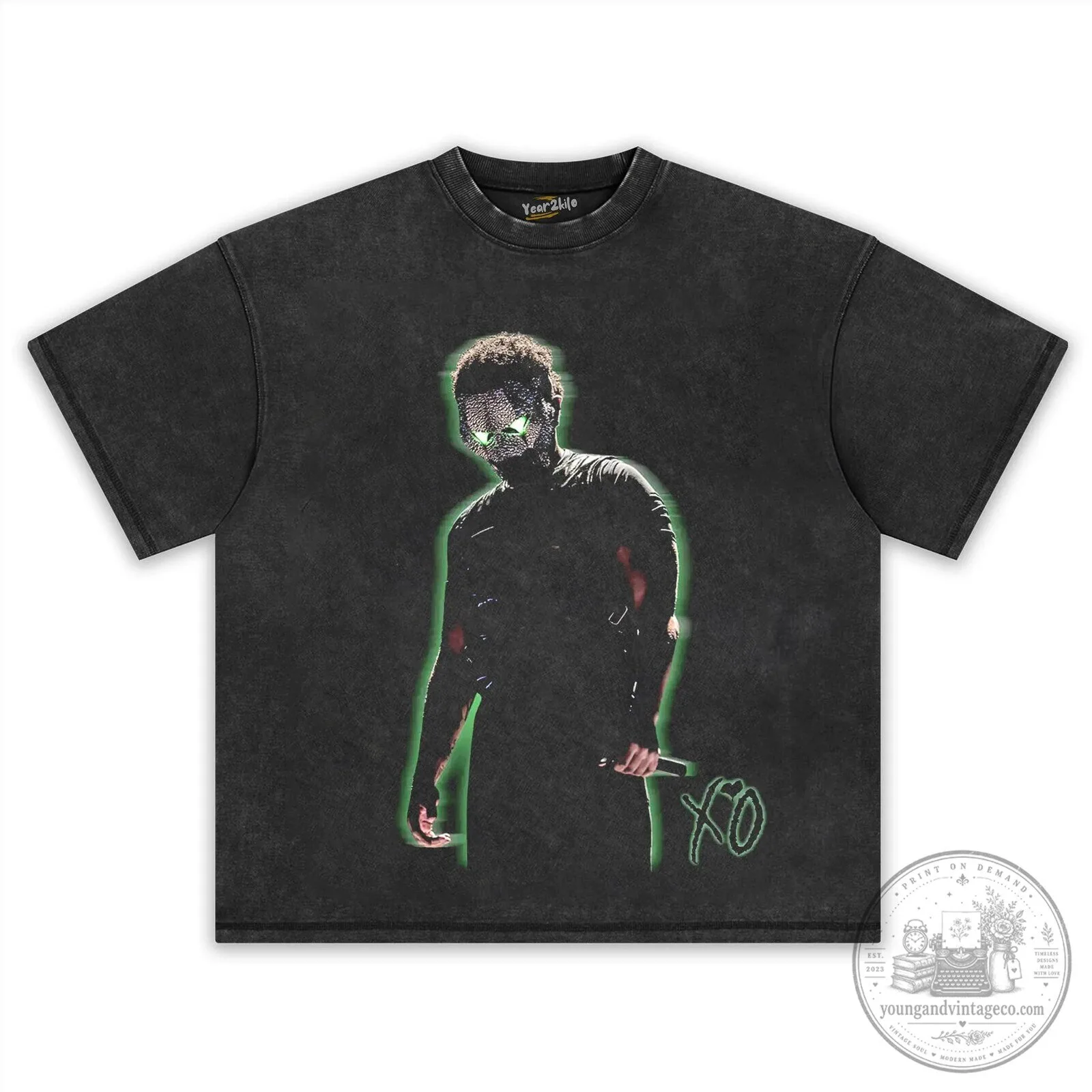 Black T-Shirt from The Weeknd's After Hours Til Dawn Tour Concert 10 Black T-Shirt from The Weeknd