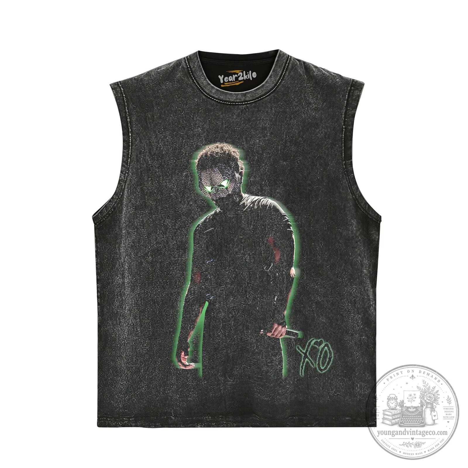 Black T-Shirt from The Weeknd's After Hours Til Dawn Tour Concert 11 Black T-Shirt from The Weeknd