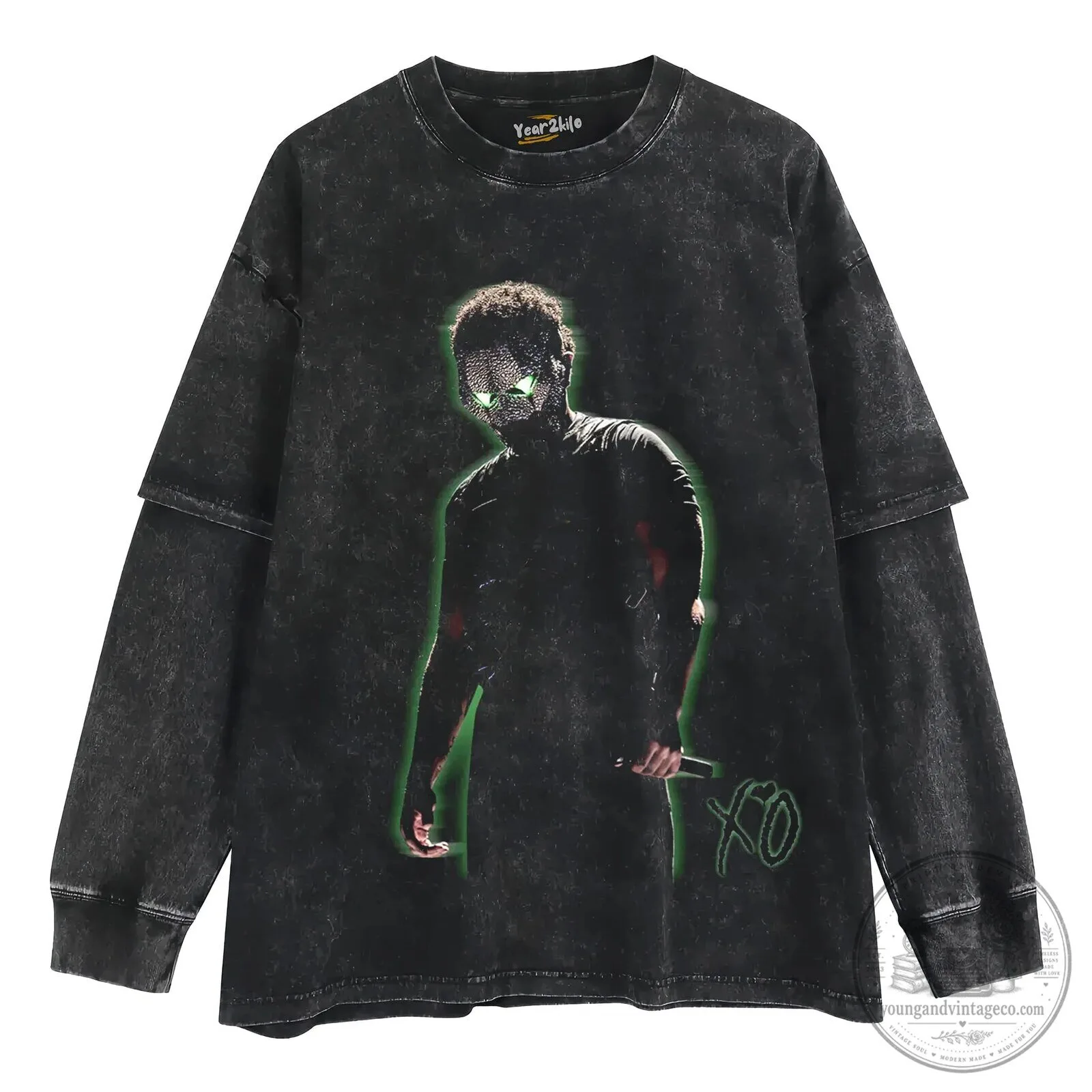 Black T-Shirt from The Weeknd's After Hours Til Dawn Tour Concert 12 Black T-Shirt from The Weeknd