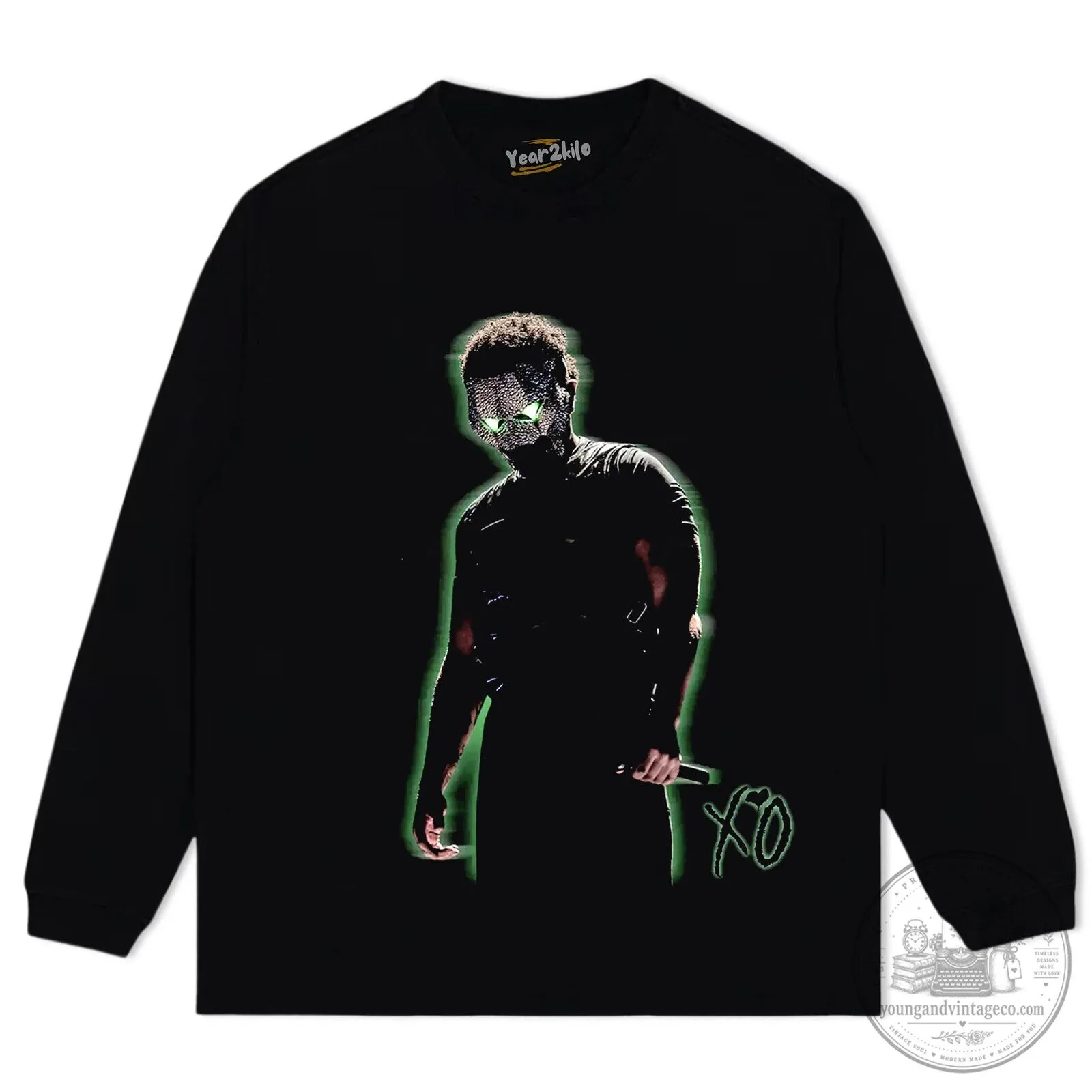 Black T-Shirt from The Weeknd's After Hours Til Dawn Tour Concert 13 Black T-Shirt from The Weeknd