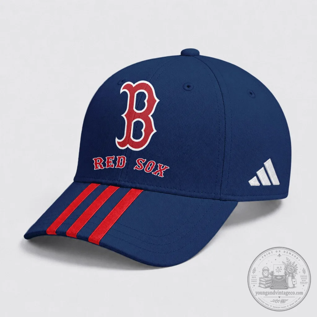 Boston Red Sox Baseball Fan Cap Hat With Red Stripes 13 Boston Red Sox Baseball Fan Cap Hat With Red Stripes