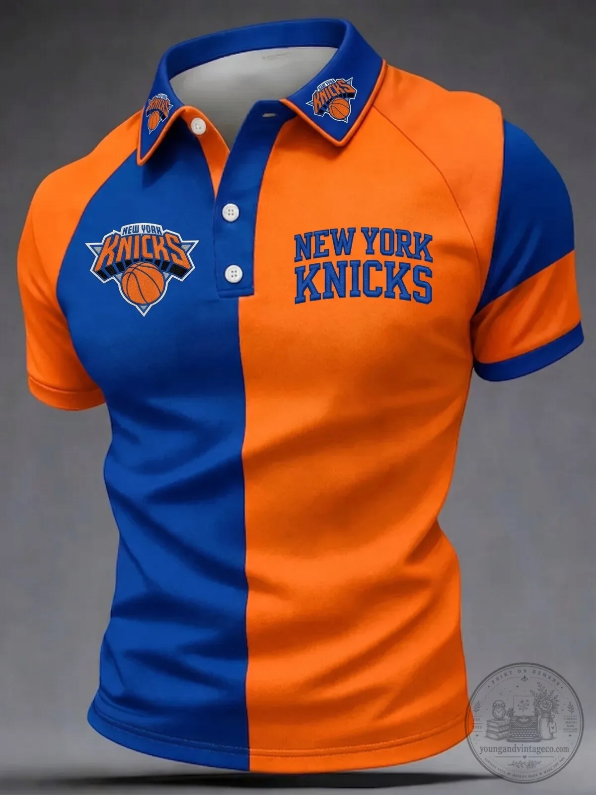 New York Knicks Basketball Fan Shirt Polo for Men