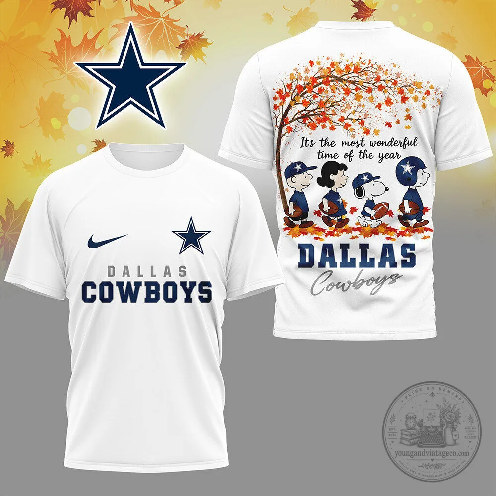 Dallas Cowboys Shirt Snoopy Charlie Brown Autumn Fall Season
