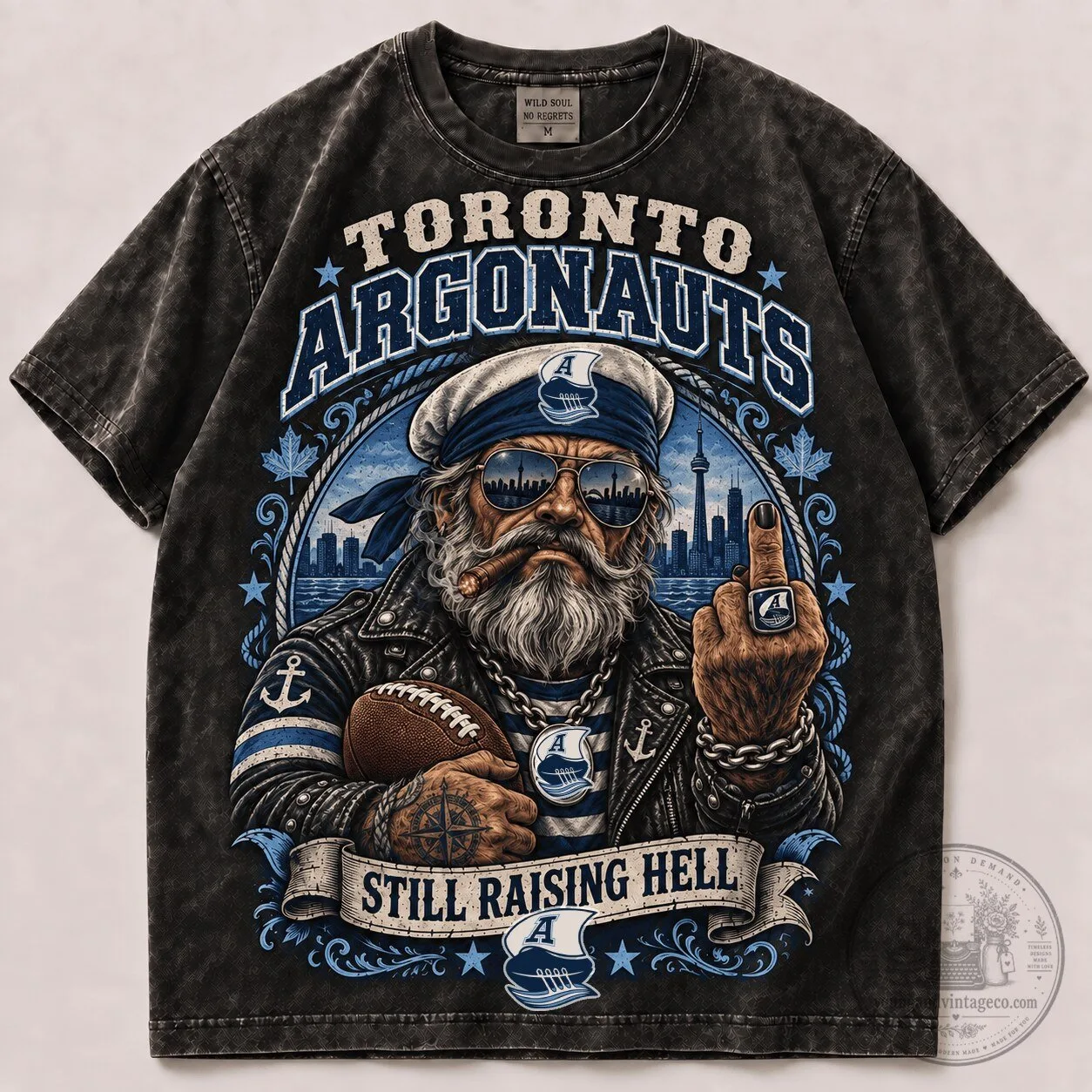 Toronto Argonauts Football Fan Vintage Style T-Shirt