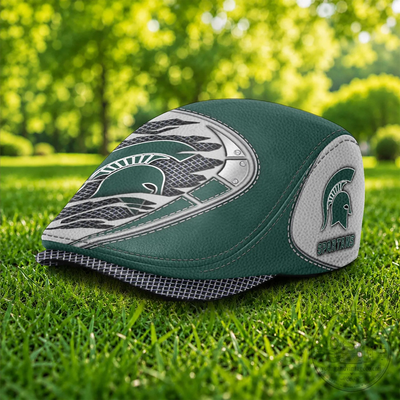 Michigan State Spartans NCAA Flat Cap, Golf Hat for Men and Women