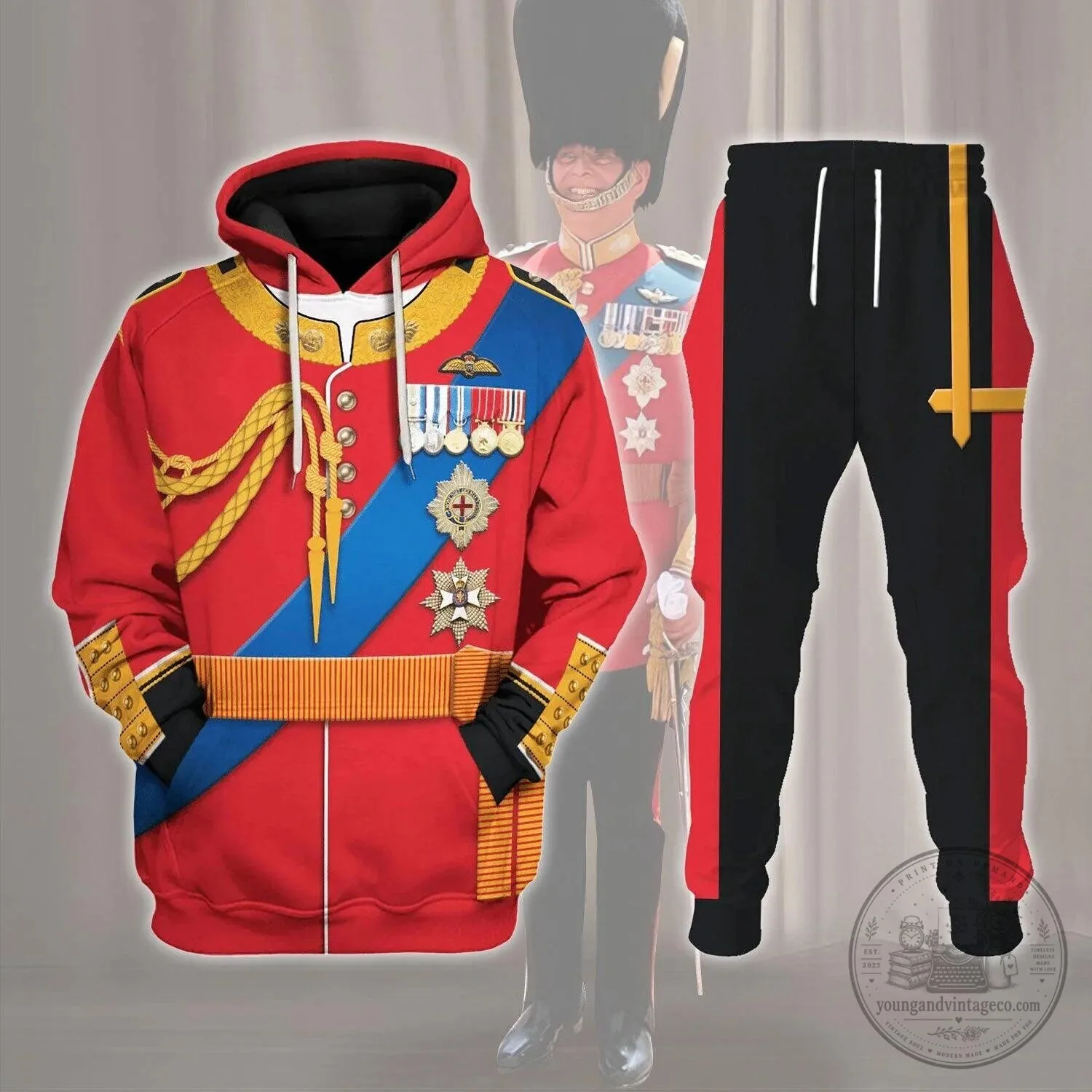 Prince Andrew Royal Military Uniform Costume Hoodie 12 Prince Andrew Royal Military Uniform Costume Hoodie