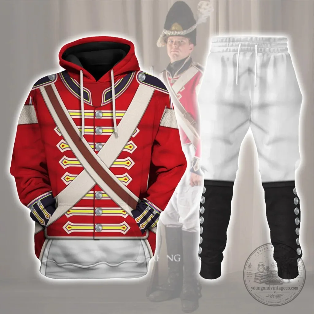 Royal Welch Fusiliers 1802-1812 Grenadier Company Uniform Hoodie Royal Welch Fusiliers 1802-1812 Grenadier Company Uniform Hoodie