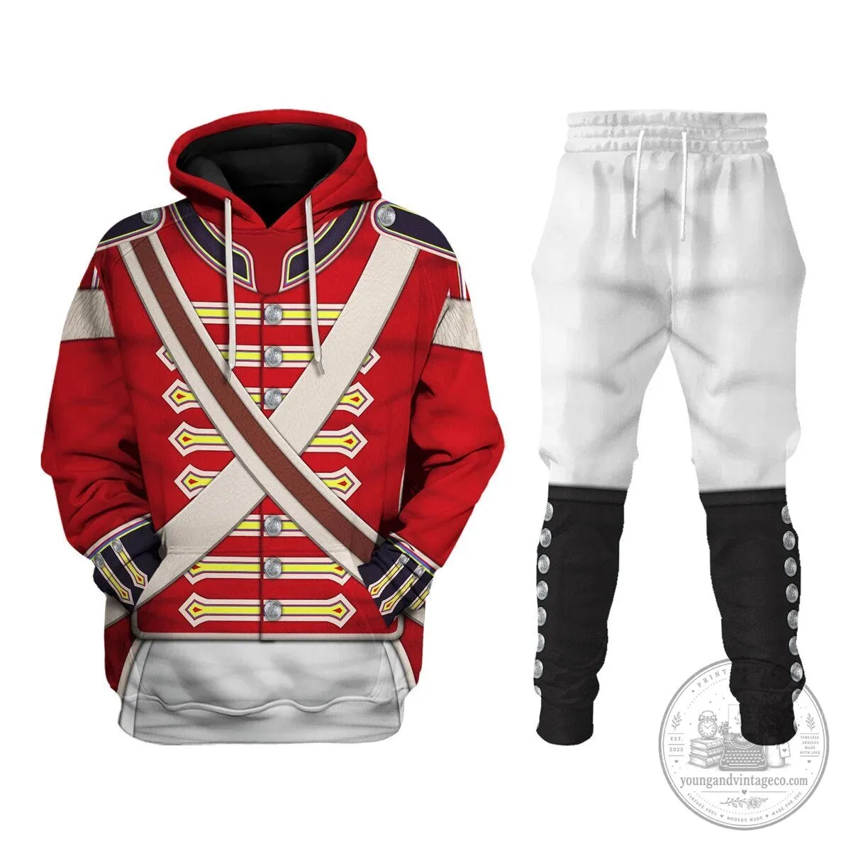 Royal Welch Fusiliers 1802-1812 Grenadier Company Uniform Hoodie 18 Royal Welch Fusiliers 1802-1812 Grenadier Company Uniform Hoodie