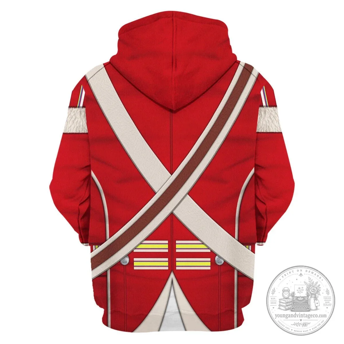 Royal Welch Fusiliers 1802-1812 Grenadier Company Uniform Hoodie 24 Royal Welch Fusiliers 1802-1812 Grenadier Company Uniform Hoodie